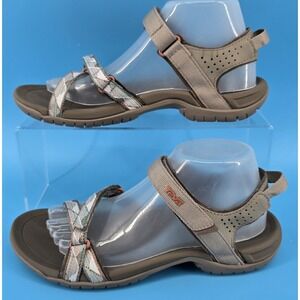 Teva Women's Verra Sandal Sz 9 Open Toe Strappy Beige Multi Gorpcore Boho Indie